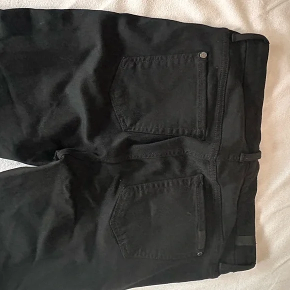 7 For All Mankind Jet Black Fitted Skinny Jeans - Picture 4 of 4